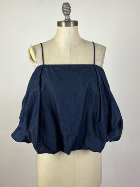 a.c.e Denim Bubble Tank Top